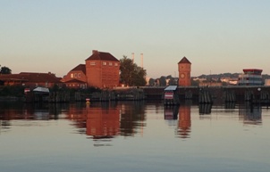 Den gamla slussen i Holtenau används inte för att den renoveras