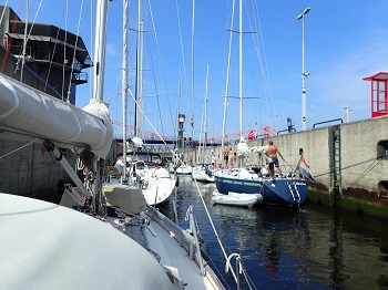 Nordsjöslussen vid IJmuiden, redo för havet